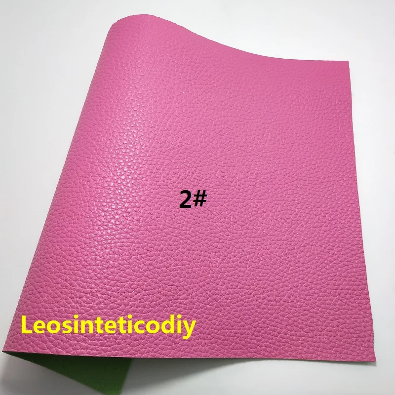 1PC 21X29CM Synthetic Letaher Cuero Sintetico Thick Lichi Grain PU Leather with Color Backing For Making Bows Accessories 8S40A | Дом и сад