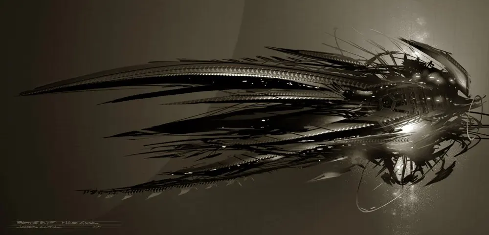 Ромулан Нарада корабль Звездные войны научно фантастический ретро постер к
