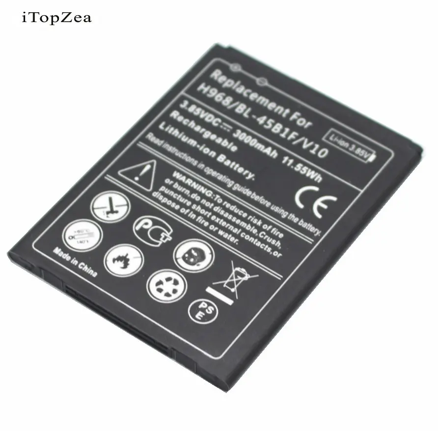 ITopZea 20x3000mAh BL 45B1F Сменный аккумулятор для LG V10 H968 H961N H900 H901 VS990 F600 F600L F600S F600K Bateria