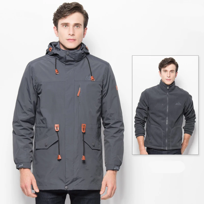 

Coat Men Solid Color Waterproof Hooded Jackets 2018 Spring Autumn Male Simple Style Casual Long Sleeves Veste Homme Size M 3XL