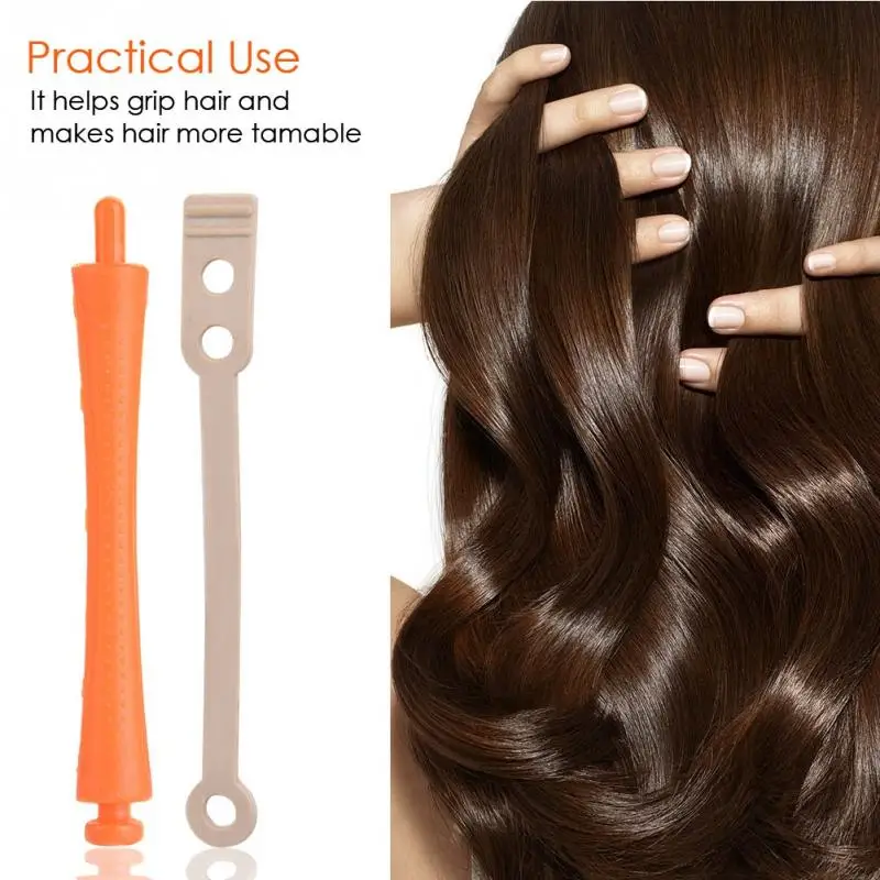 Standard Hair Rollers Heat Perm Wave Rod Clip Curlers with Rubber Band | Красота и здоровье
