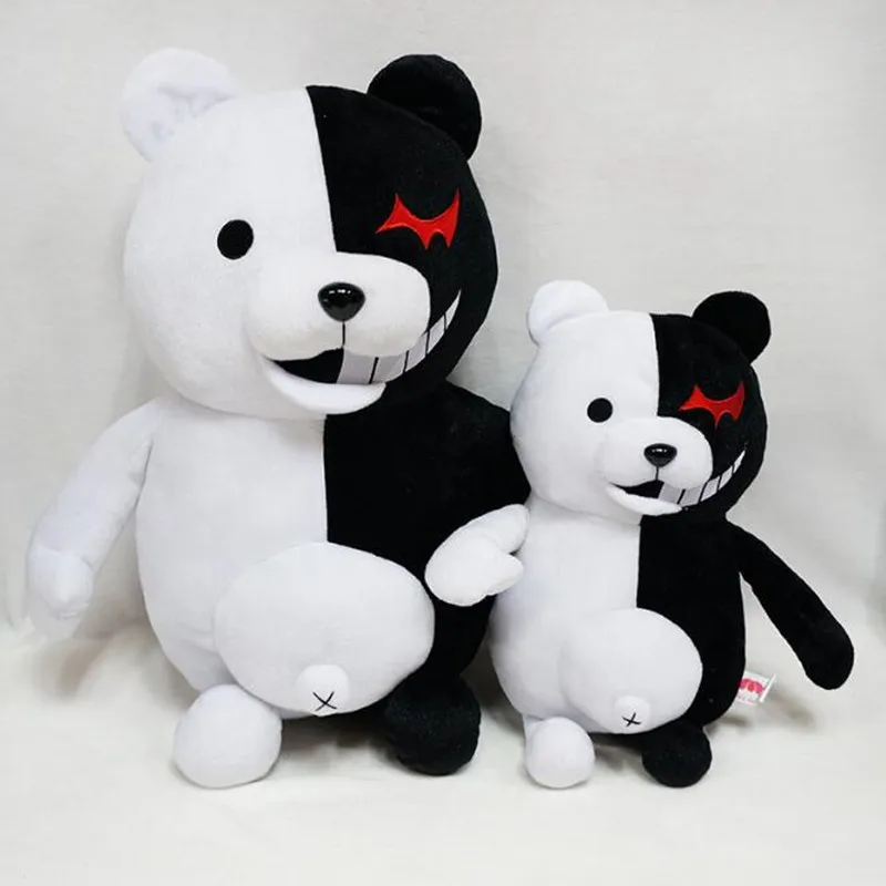 10 14 дюймов черный белый медведь плюшевый Danganronpa: Trigger Happy Havoc игрушка monokuma куклы