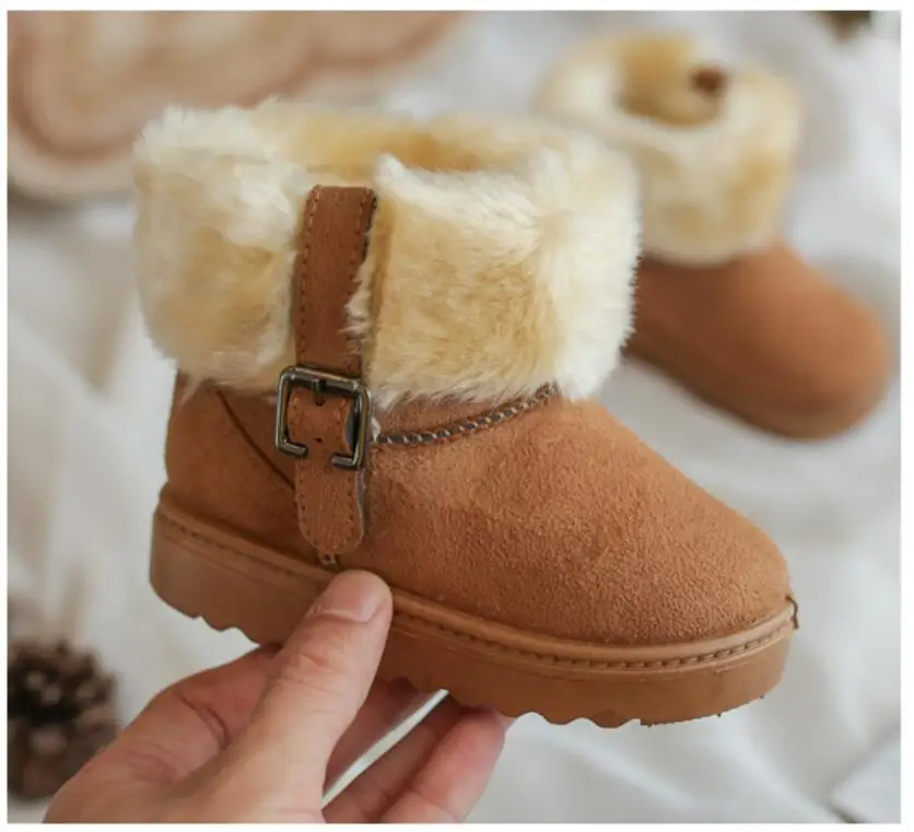 

Koovan Children's Warm Fashion Boots 2020 Winter New Snow Boots Boys Girls Warm Medium Shoes Cotton Boots