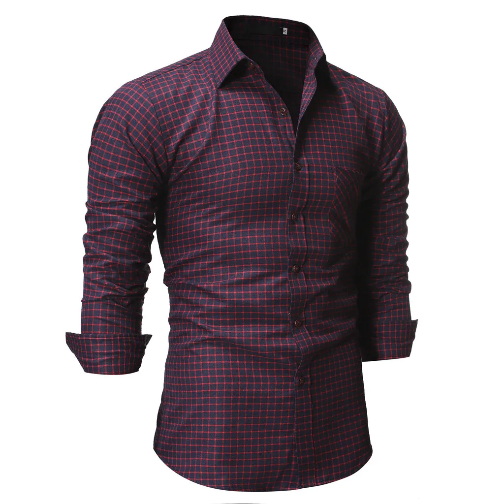 Camisa masculina мужские рубашки мужские повседневные обычные клетчатые Цветочные деловые рубашки с длинными рукавами camisa Топ Блузки мужские рубашки