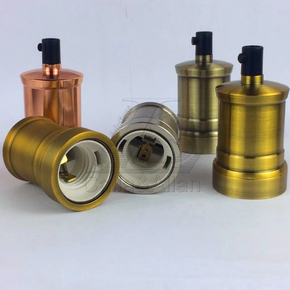 Винтажный Алюминиевый держатель для лампы в стиле интарь E26/27 керамический