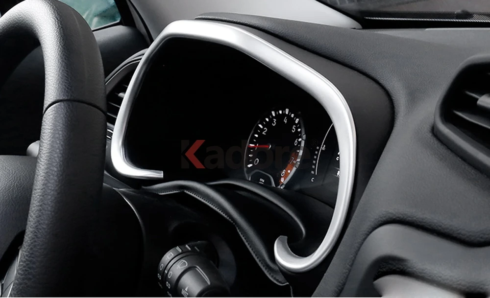 Для Jeep Renegade- ABS матовые автомобильные передняя отделка управление инструмент измеритель приборной панели панель рамки крышка отделка