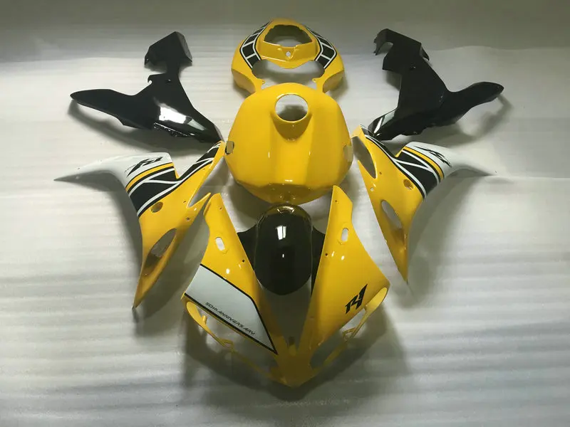Комплект обтекателей для мотоцикла YAMAHA YZFR1 04 05 06 YZF R1 YZF1000 2004 2005 2006 ABS Желтый Черный