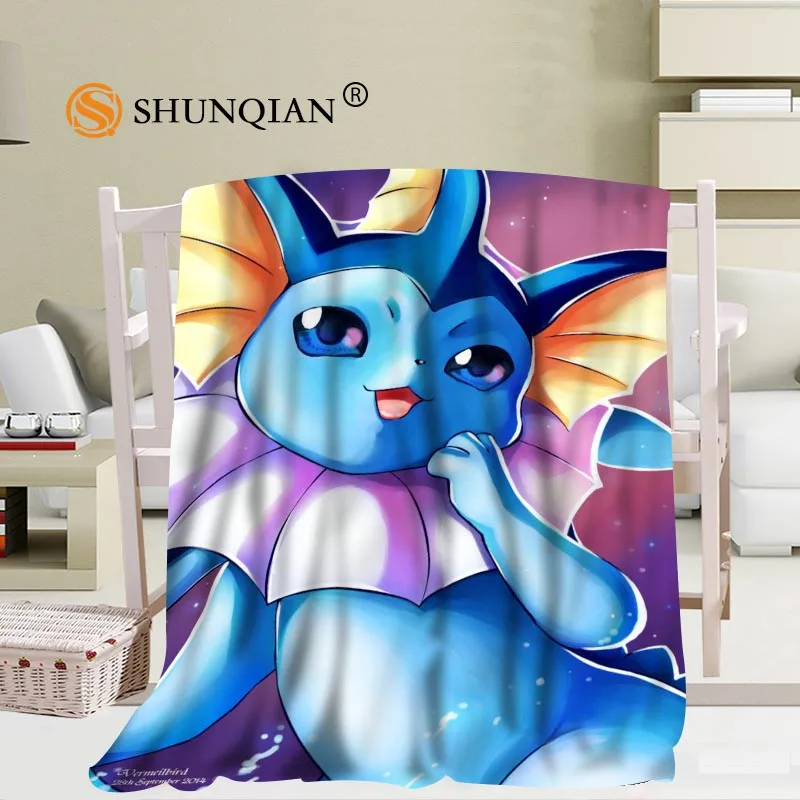 Blanket Изготовленный На Заказ Umbreon Покемон Иви одеяла из фланелевой ткани 56x80 дюймов 50X60 дюймов 40X50 дюймов одеяло для дивана, кровати для детей взрослых теплое одеяло - Цвет: Blanket