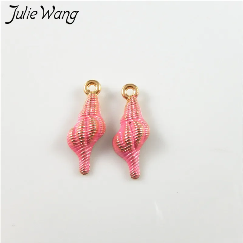 Julie Wang 16 шт. зеленые фиолетовые розовые синие Разноцветные Оптовые эмалевые сплав