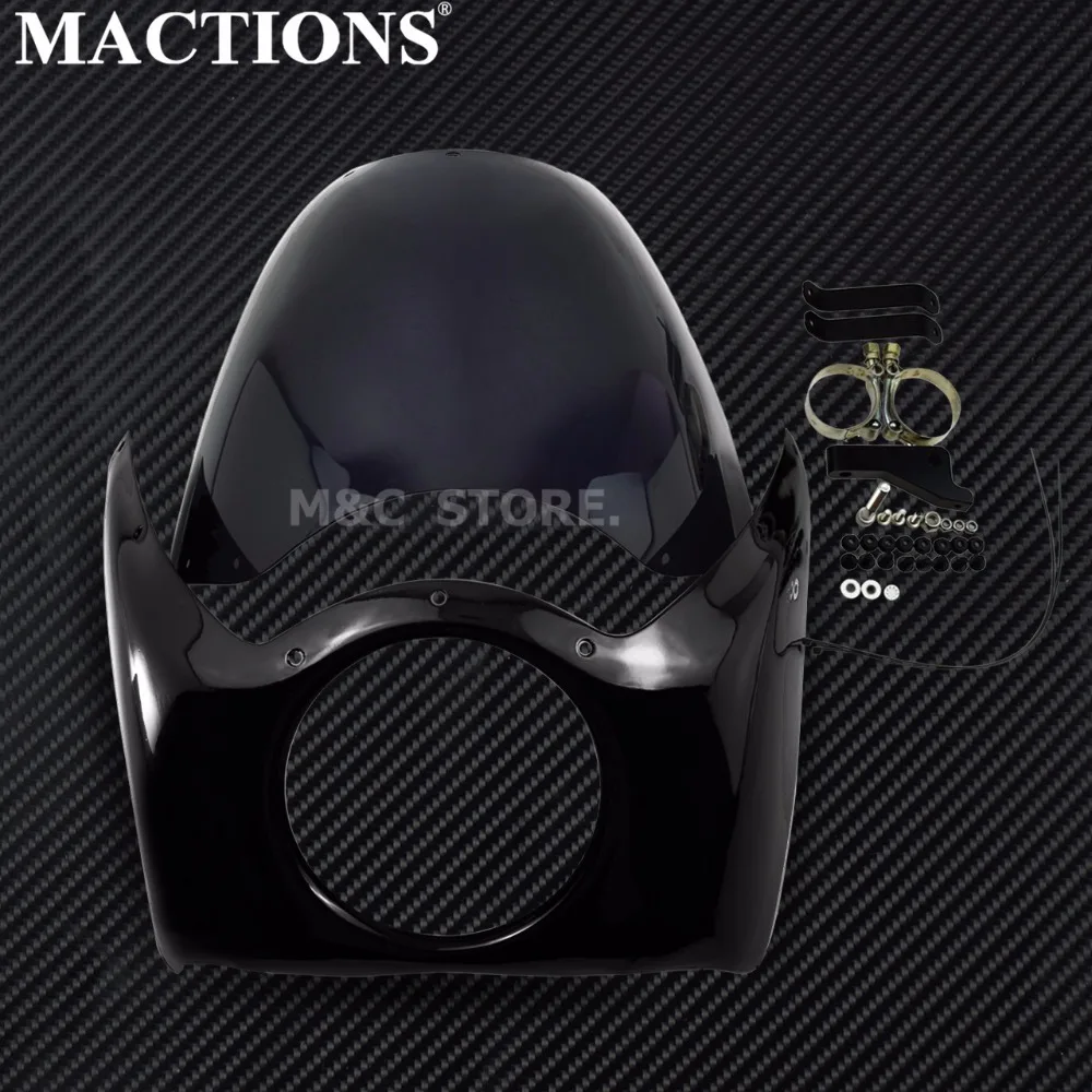 Комплекты обтекателей мотоциклетных четвертей Черные ABS пластиковые прямые