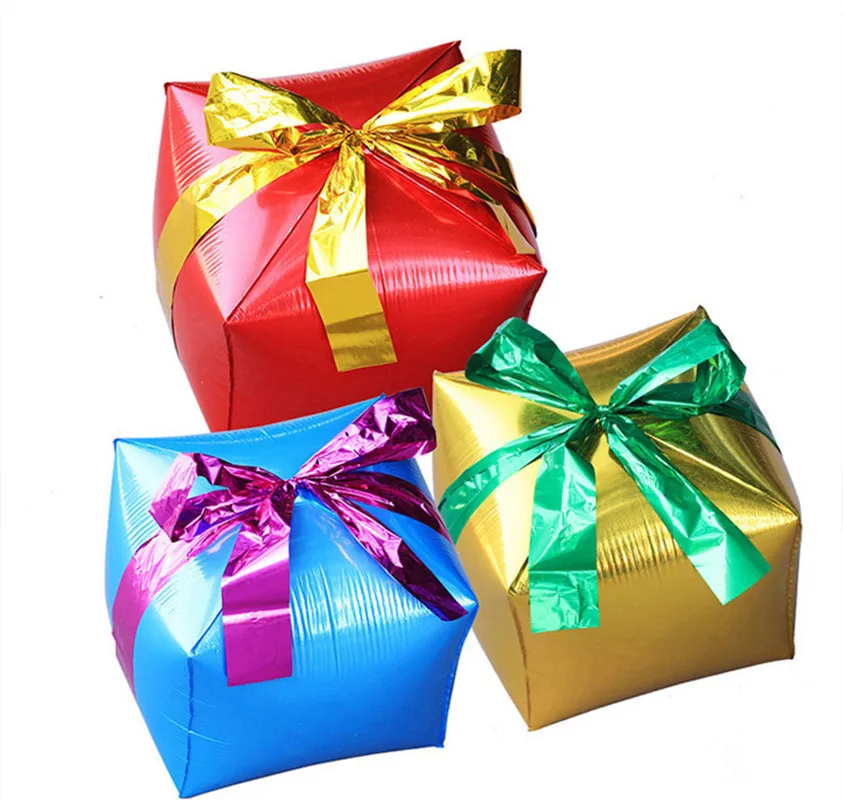 

Веселые рождественские подарки коробка Фольга Шарики Рождество накануне партия Аксессуары гелием воздушный шар День рождения поставщиков...