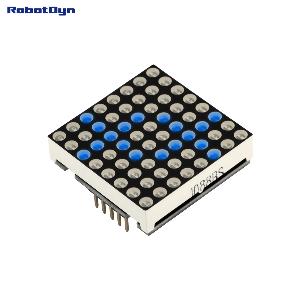Матричный светодиодный модуль 8x8. Синий цвет. 1 2 дюйма 32x32 мм. Драйвер MAX7219/7221|driver led|