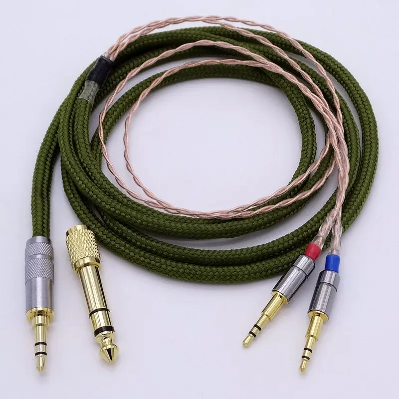2.5M 4 cores 5N PCOCC Hi-end HiFi Cable Headphone Upgrade for Hifman HE1000 HE400S He400i HE-X HE560 Oppo PM-1 PM-2 | Электроника