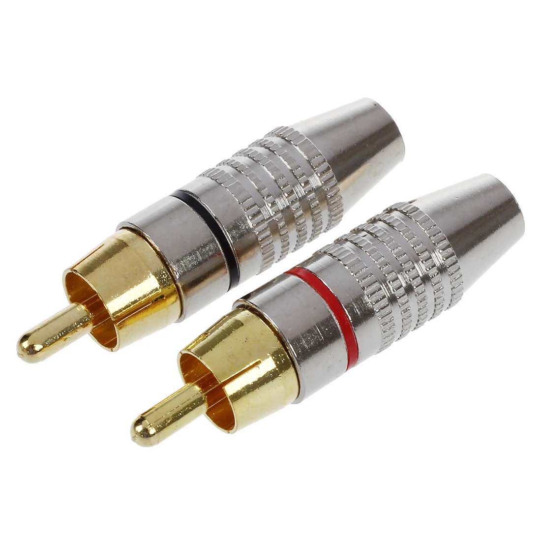 Горячая продажа 2 x RCA Штекер Аудио Видео коаксиальный кабель Разъемы адаптеры AV |