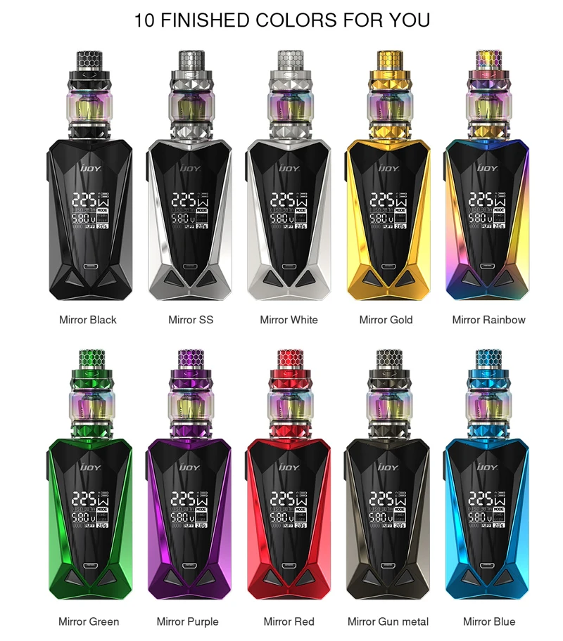 Оригинальный IJOY Алмазный Мини Набор Алмазные небольшой бокс мод Vape 225 Вт с