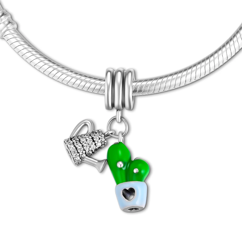 Бусины для ювелирные изделия изготовление браслетов цветущий полив Dishgarden cHarMs 100%