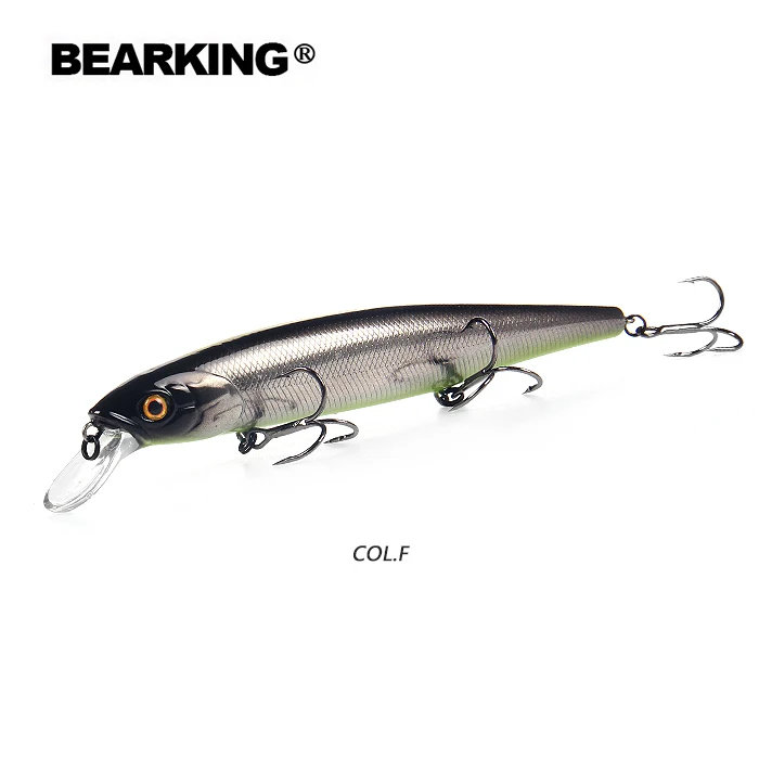 F BEARKING совершенное действие 19 цветов для искусственные рыболовные приманки 128 мм 23 г приостановление гольян воблеры crankbait - Цвет: F