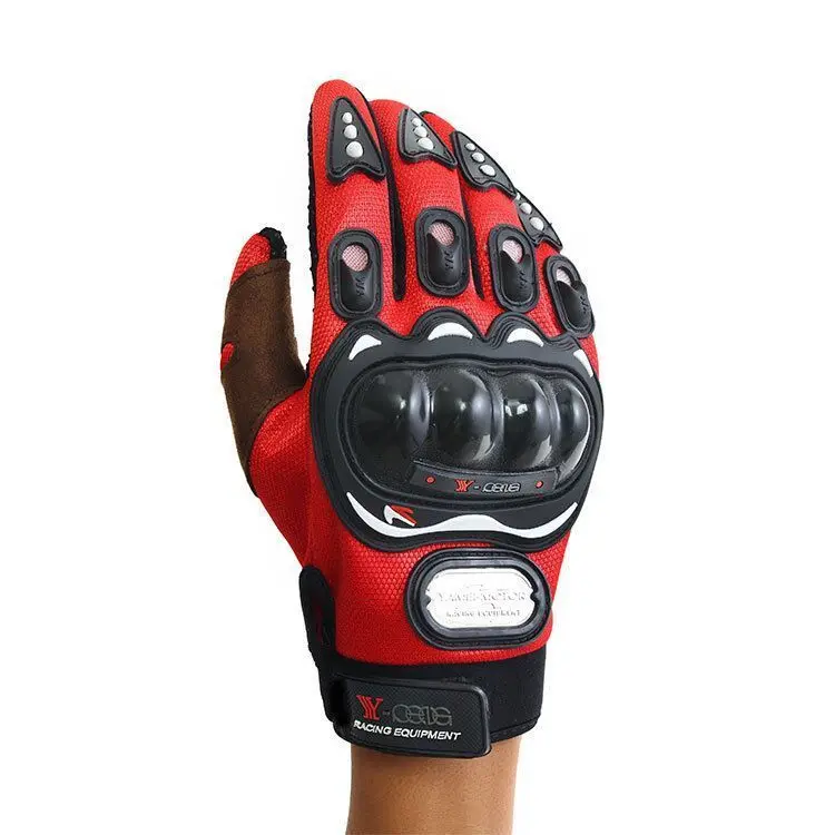 REXCHI Спорт на открытом воздухе перчатки ветрозащитный для велоспорта FullFinger MTB велосипедные перчатки оборудование для зимней езды на мотоцикле - Цвет: Красный