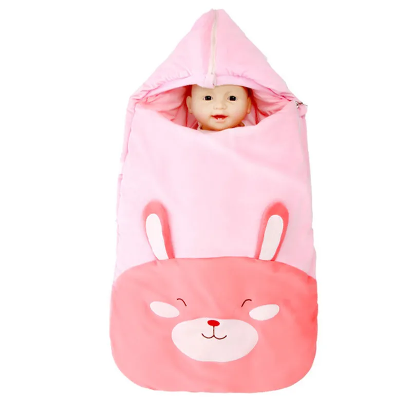 

2019 Winter Newborn Sleeping Bag Baby Stroller Swaddle Wrap Blankets Warm Infant Bebe Sleep Sack Envelope blanket 0-12Months