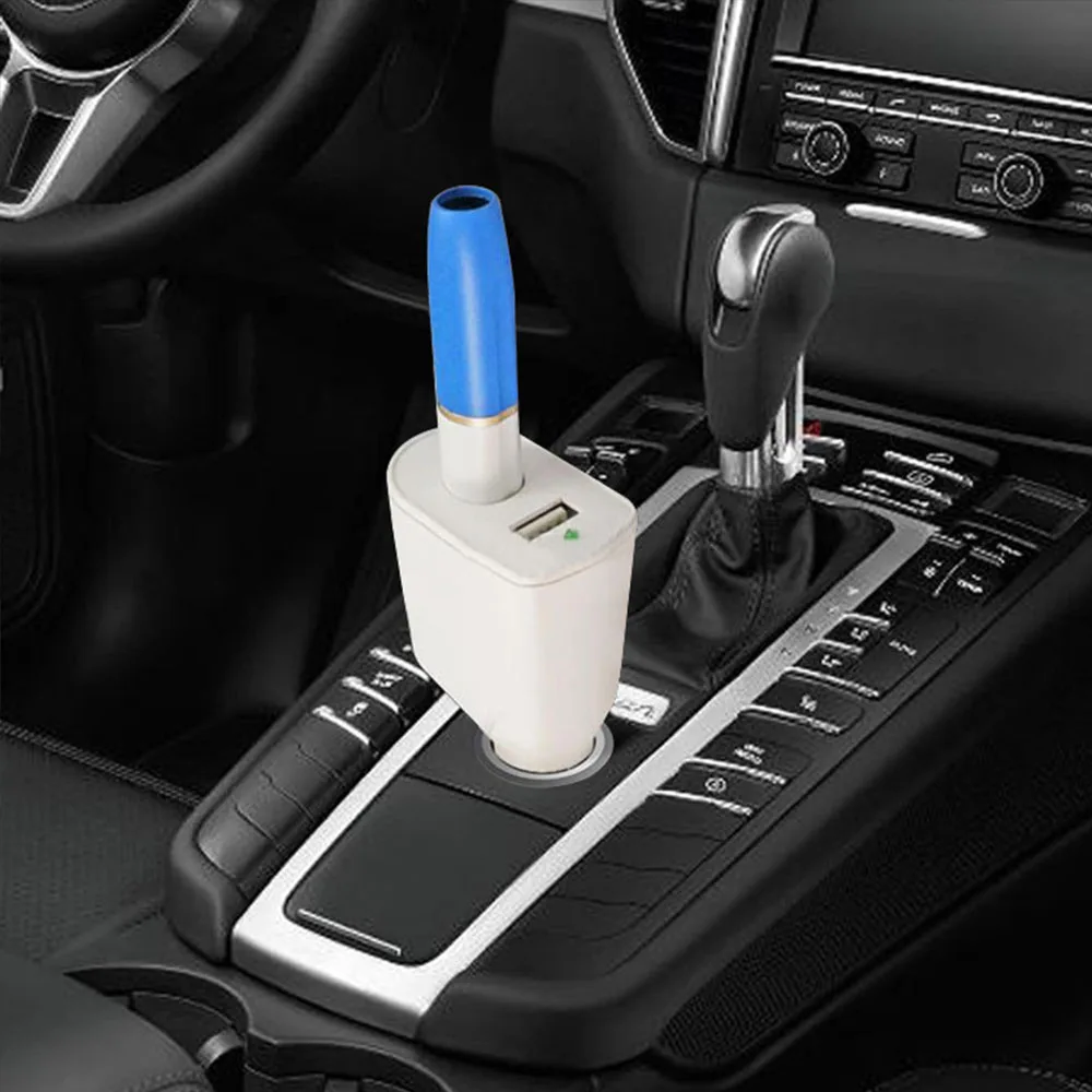 2 в 1 дизайнерское автомобильное зарядное устройство из АБС-пластика для Iqos 2,4 Plus, нагревательный стержень, зарядное устройство для быстрой зарядки, подставка для Iqos, Usb зарядное устройство
