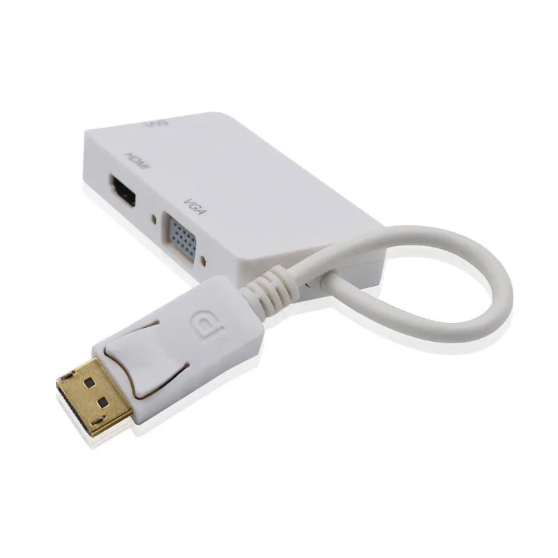 DP к DVI / HDMI VGA тройной преобразователь Переключатель|KVM-переключатели| |