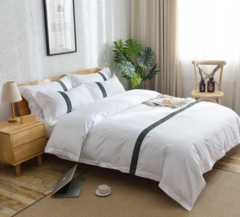 Набор постельного белья 5 звезд для отеля из египетского хлопка роскошный размер