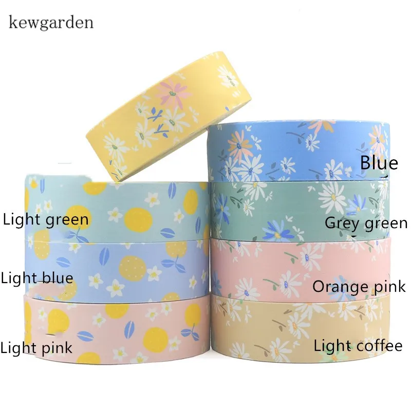 Kewgarden 2 &quot50 мм 1&quot 25 10 фруктовый узор тканевые многослойные ленты вручную