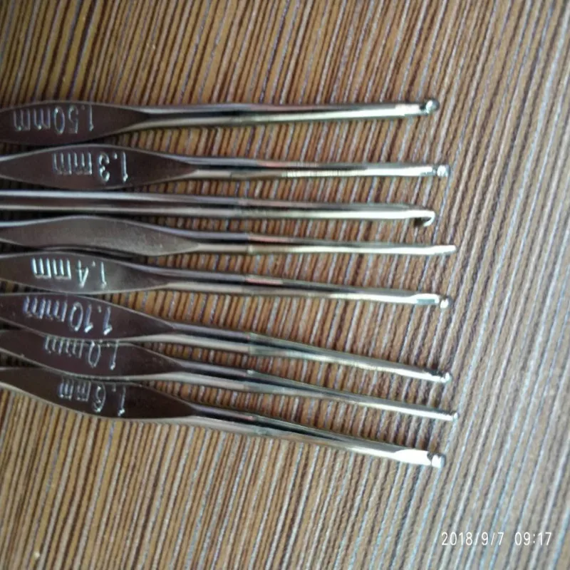 Швейные иглы для вязания крючком тонкие металлические с металлическим покрытием