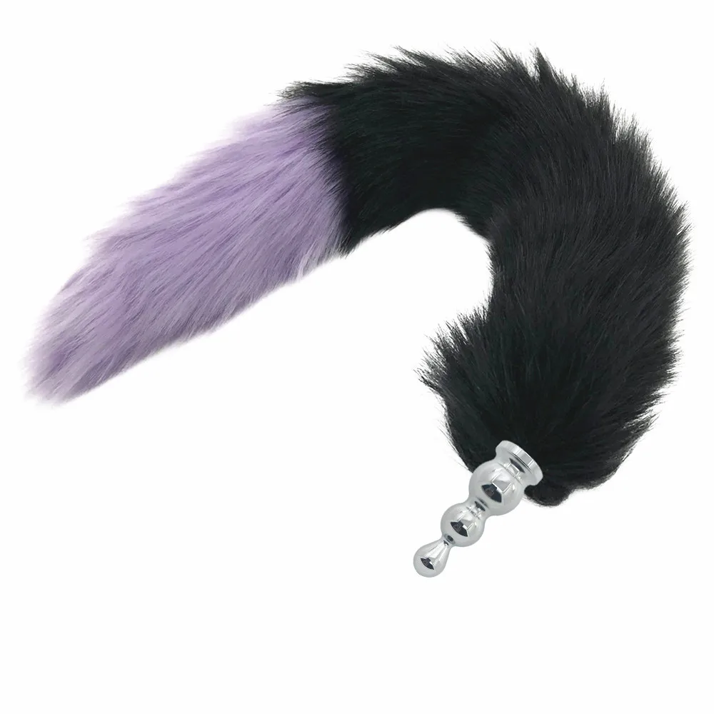New Big Anal plug fox tail Stainless steel butt cat anal cosplay sex toys metal dog | Красота и здоровье