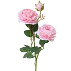 Искусственный Шелковый цветок розы, пион, свадебный букет в европейском стиле, 19MAR5