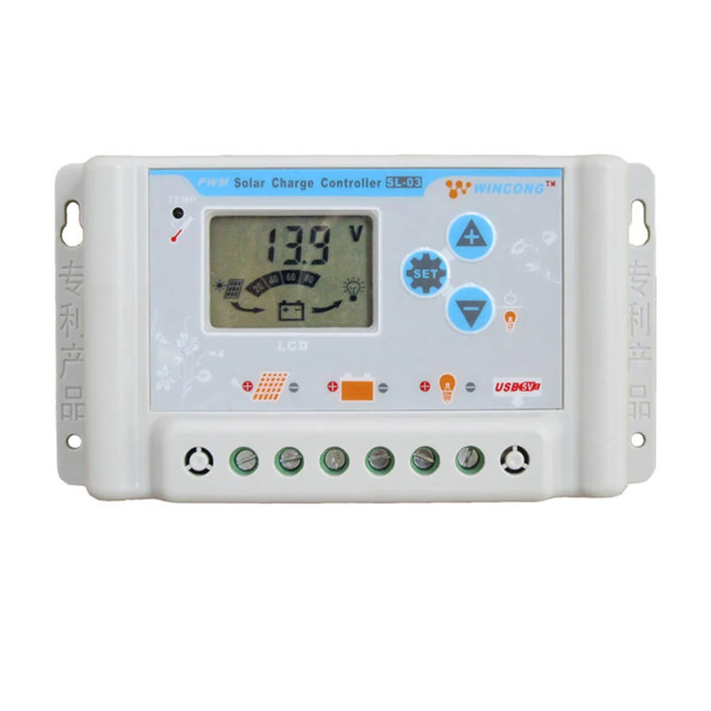 30A 10A 20A контроллеры солнечного заряда 12 В 24 в 36 48 60 LCD солнечное зарядное