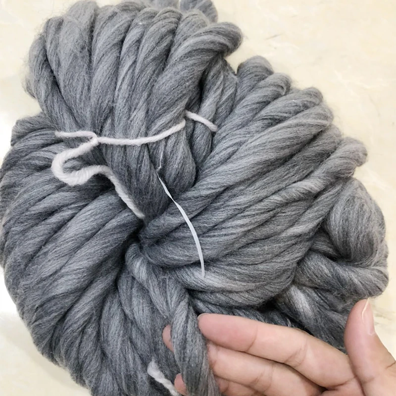 Горячая 250 г 36 м супер толстая натуральная Мериносовая Шерсть Толстые пряжи