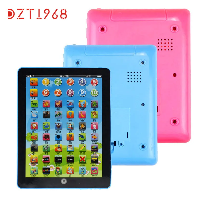 Детский компьютерный планшет китайский английский обучающий аппарат подарок