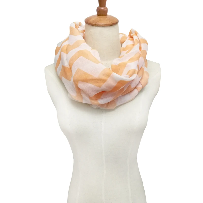 Женский шарф кольцо Leo anvi с принтом в виде шеврона| |