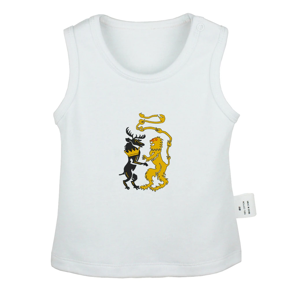 Олень Игра престолов дом Баратеон баннер солнце зимы новорожденных топы на