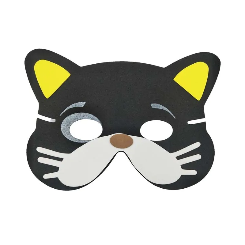 12 PCS DIY kids animal masks EVA Foam Birthday Party Masks Birthday Party Decor Kids Jungle Party Safari Party Decor Kids Favors