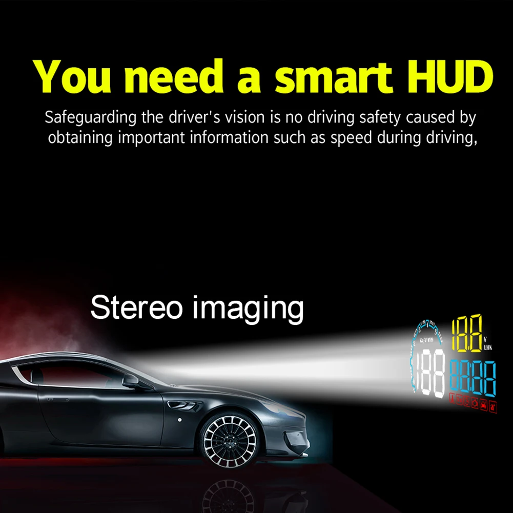 C600 Автомобильный Hud Дисплей OBD Авто превышение скорости сигнализации вождения компьютера автомобиля Hud