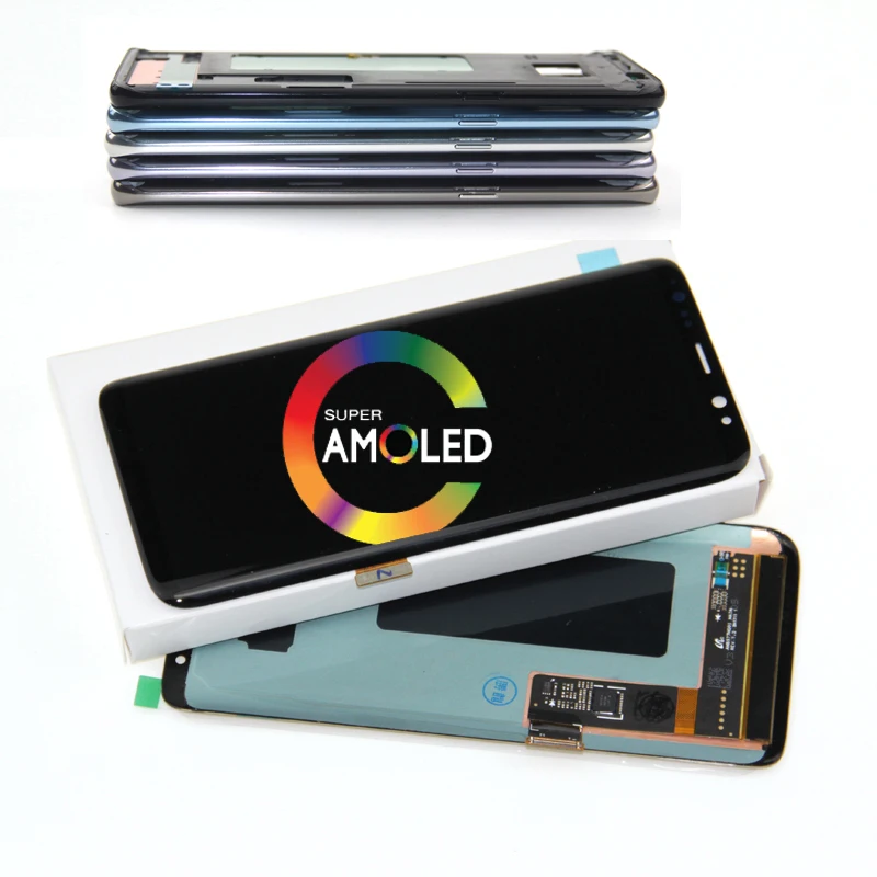 Супер AMOLED для samsung Galaxy s8 G950F G950A G950FD ЖК дисплей с сенсорным дигитайзером в сборе +