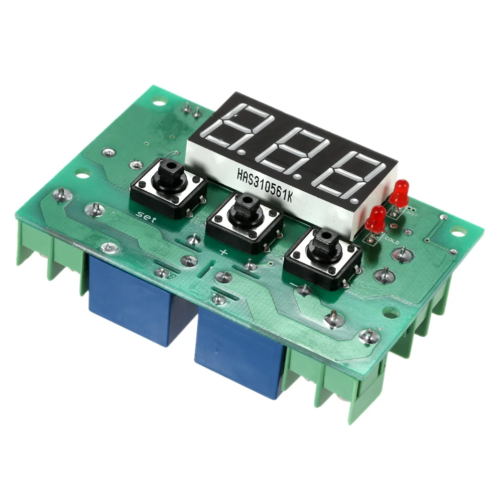 2 канальный автоматический переключатель Термостат Регулируемый 12V регулятор