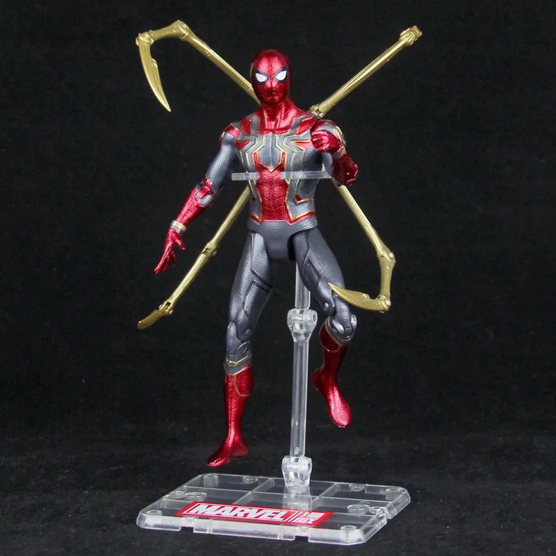 Iron Spiderman Marvel Мстители Железный человек Капитан Америка Человек-паук Черная Вдова пантера видение Сокол Свободные Фигурки игрушки куклы - Цвет: Iron Spiderman