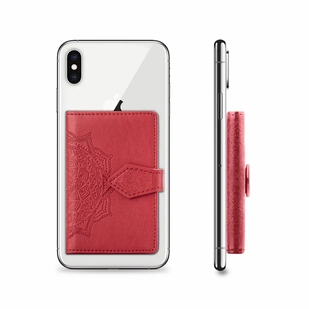 Универсальный 3 м кожаный держатель для кредитных карт iPhone XS MAX XR X S9 Datura 12 шт.|Сумки
