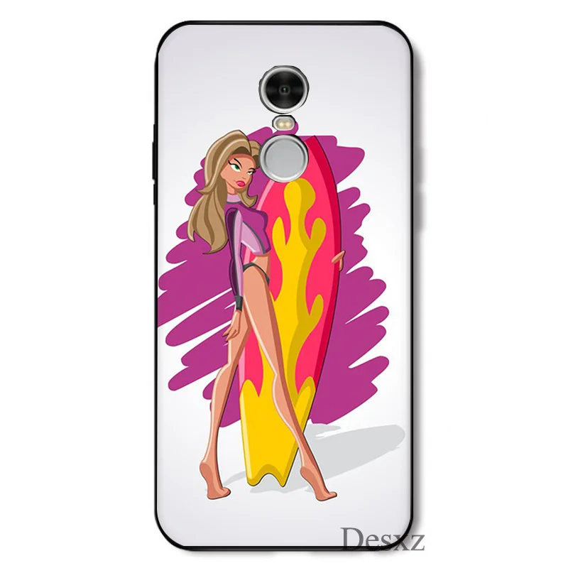 Чехол для телефона Surfing Art Surf Girl Ультратонкий чехол с рисунком xiaomi redmi note 4 4A 4X 5 5A 6 7