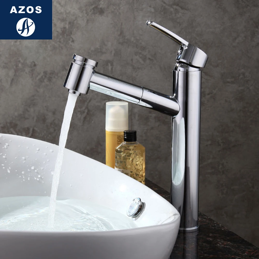 Смеситель для ванной комнаты с одной ручкой Поворотный душа Носик сосуд Раковина