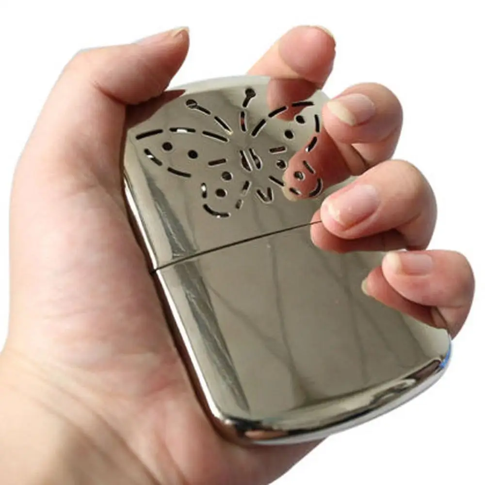 Новинка 2019 портативные грелки для рук с бабочкой многоразовые Платиновые