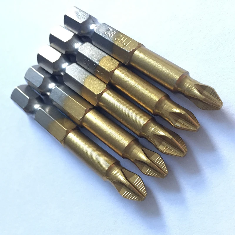 5 шт. Нескользящие биты для электрической отвертки односторонний магнитный