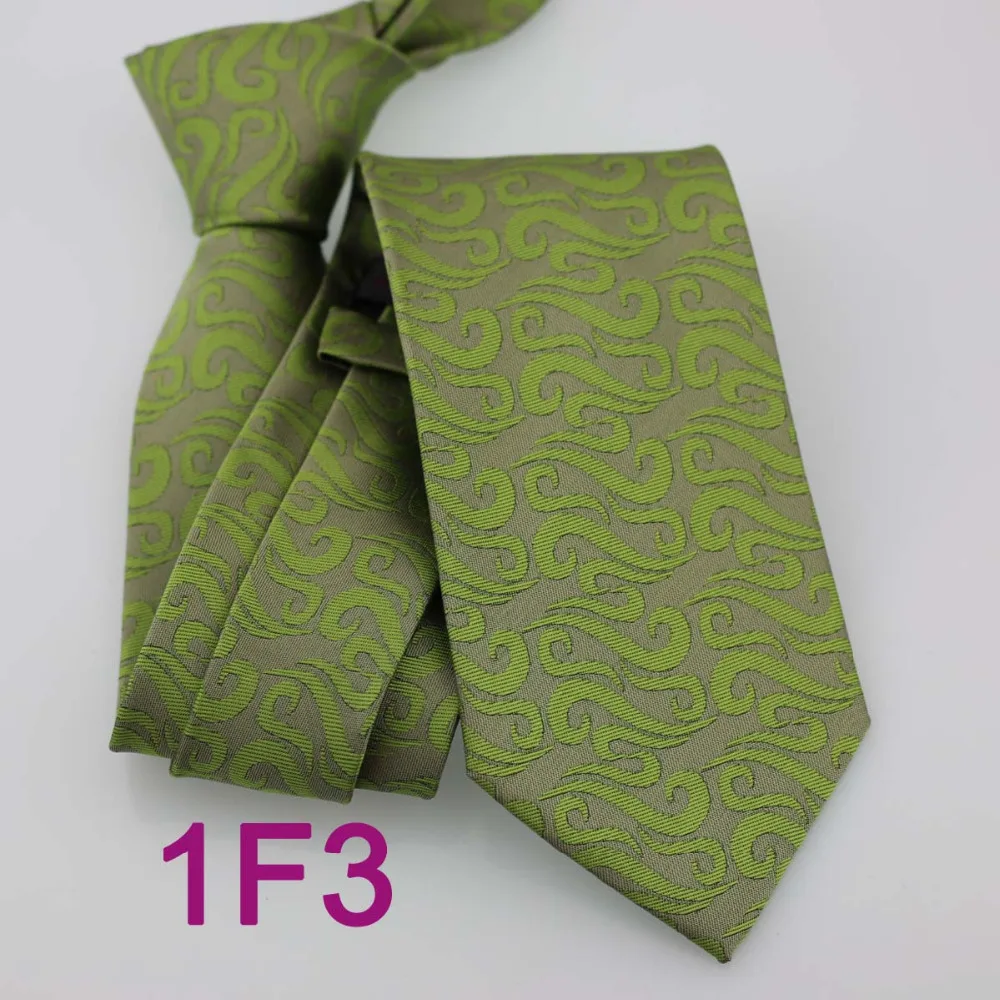 Мужские галстуки Coachella темно-зеленого цвета со стандартным галстуком из