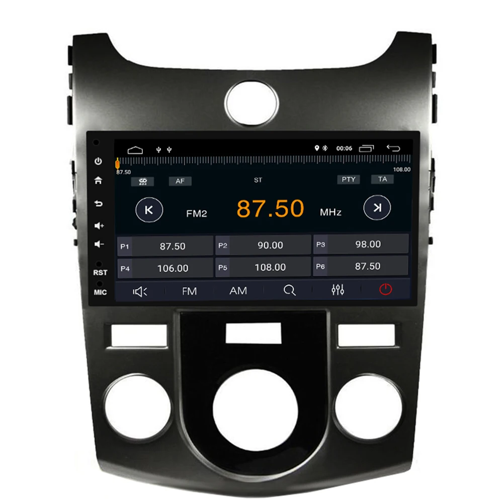 9 дюймов Android 2.5D автомобильный DVD GPS для KIA Forte Cerato 2008 2019 Радио навигация головное