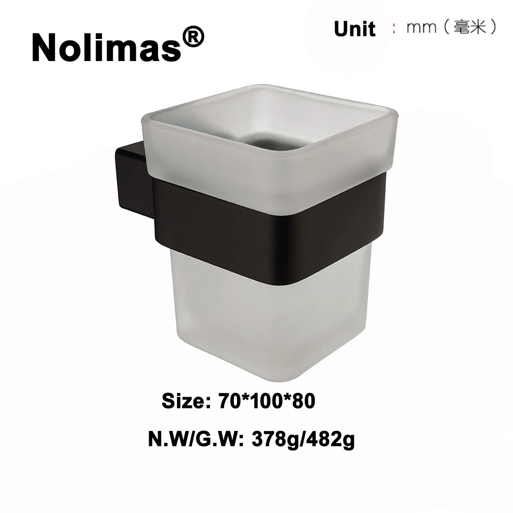 2018 Гальванизированный одиночный держатель для зубной щетки стеклянные чашки