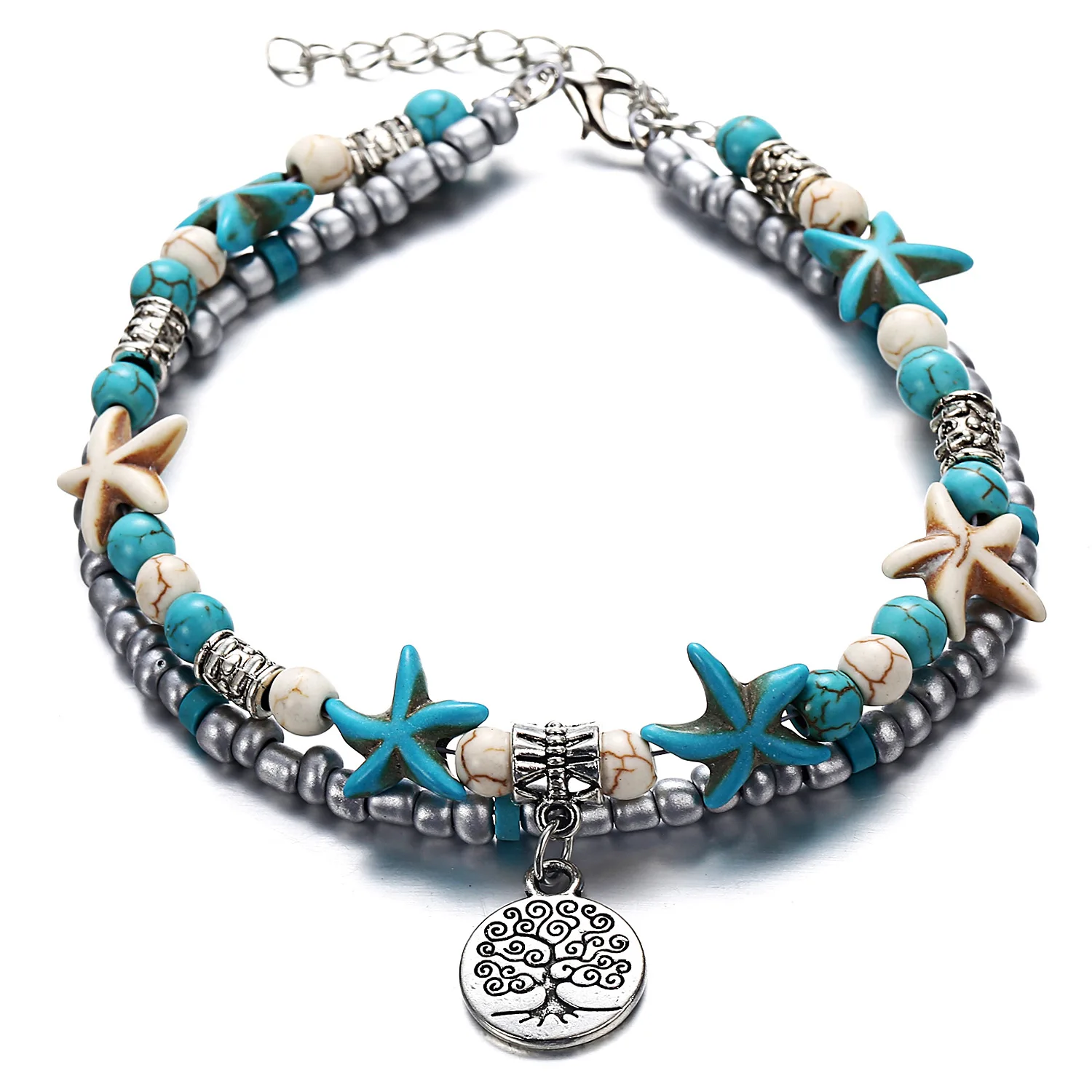 2019 newSale Bohemia Anklets For Women Shell Starfish Turtle Sandals Shoes Barefoot Beach Ankle Bracelet Foot Jewelry | Украшения и