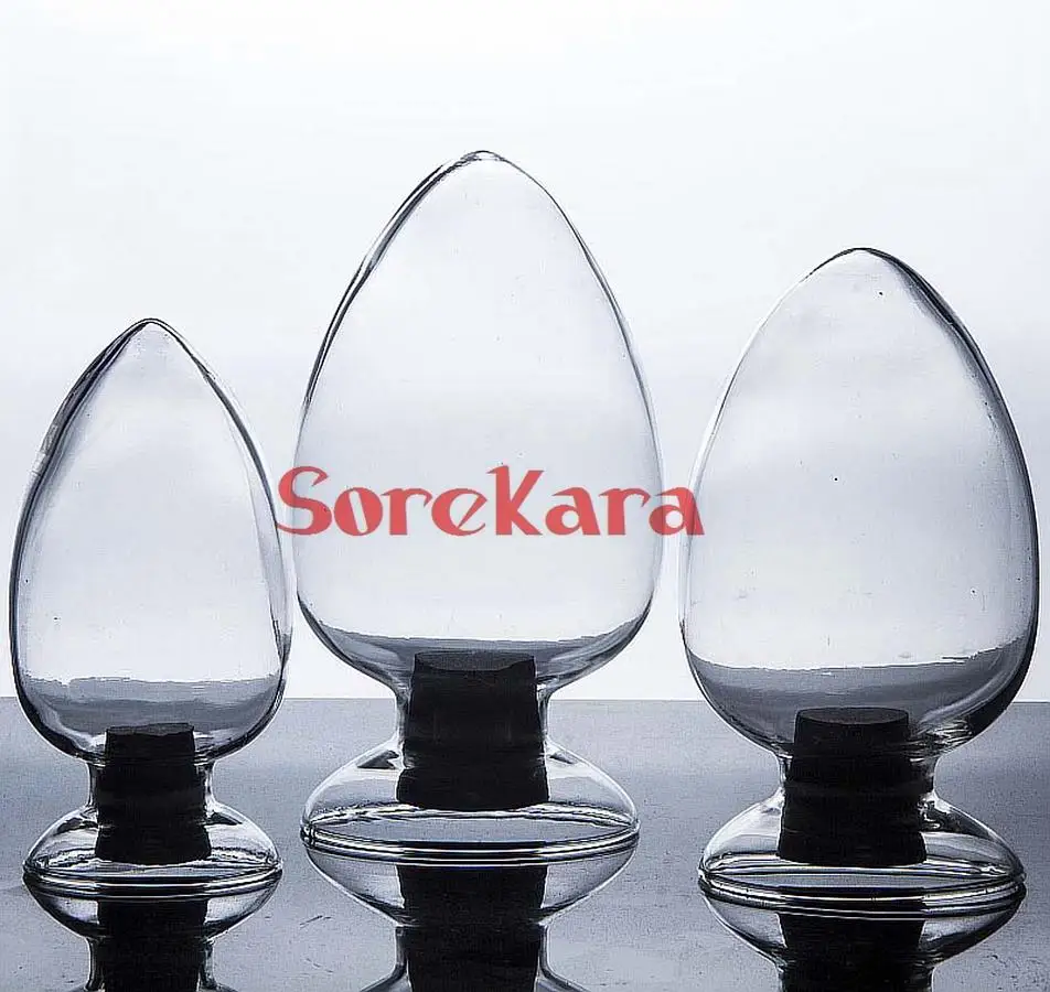 Стеклянная бутылка реагент 125 мл/250 мл/500 мл прозрачная фляжка Erlenmeyer пробка|erlenmeyer